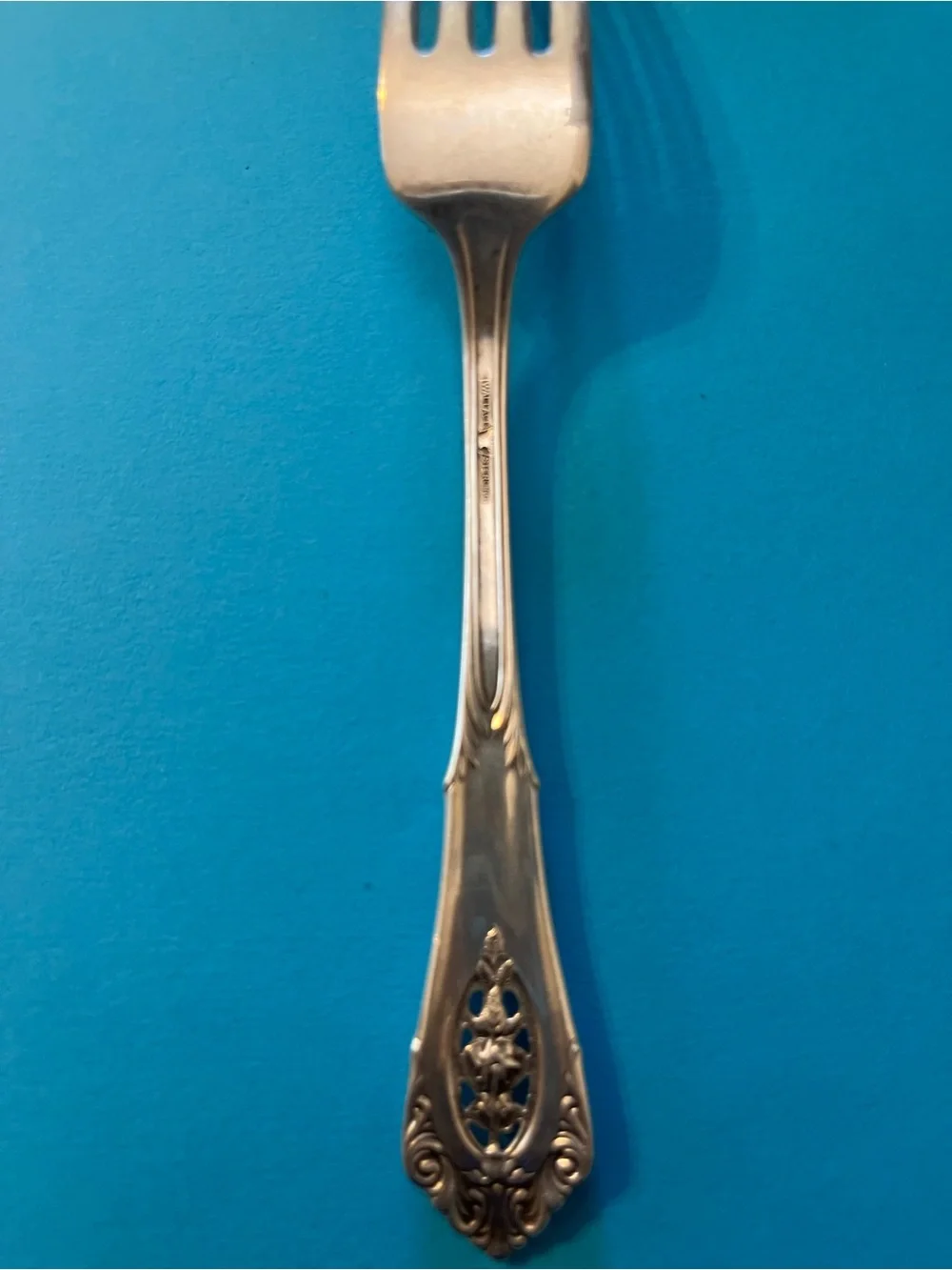 Wallace Silversmiths Silver Ornate Pattern Dinner Fork